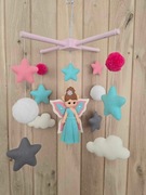 Karuzela nad łóżeczko elf i gwiazdki