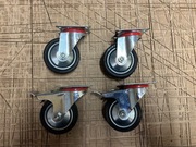 Koła, koło obrotowe plastikowo gumowe 80mm