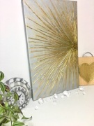 Obraz akryl abstrakcja złoto glamour art płótno