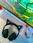 Słuchawki gamingowe Edifier Hecate G5BT CAT bezprzewodowe RGB – używane