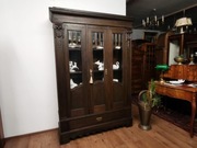 Dębowa biblioteczka witryna  antyk 832/2025 