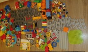 Lego Duplo 2 POCIĄGI plus masa klocków Ogromny Zestaw kolejka Tory