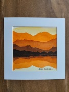 Akwarela w ramce, Oryginał, 22x22 cm