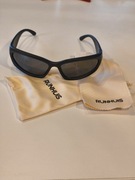 Nowe Okulary przeciwsłoneczne Y2K  wraparound czarne, Unisex,Filtr UV400