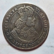 Stara Moneta Polska Królewska Toruń Talar Król Władysław IV Waza 1648 r.