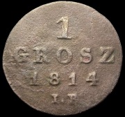Polska 1 grosz, 1814, Księstwo Warszawskie (1807-1815)