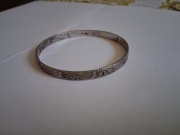 Warmet / srebrna bransoleta /koło 