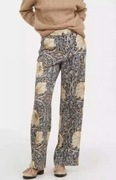 H&M + MORRIS - WZORZYSTE SPODNIE - 34