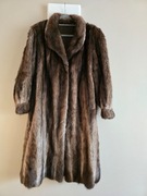 Długie Futro Naturalne (Piżmak?) – Rozmiar 52/54 – Stan Idealny, Niemicy! 