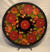 Talerz Chochłoma ZSRR  lata 1970-1980 