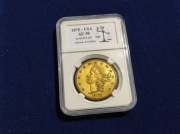 Wykopki skrzyniowe- USA - 1875 roku, 20 Dolarówka w opakowaniu. 