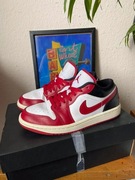 Uzywane buty Jordan 1 low czerwone autentyki stan 9,4/10 roz 36,5