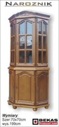Witrynka Narożna 70` Narożnik Dąb Rustikal Lakier BEKAS Producent Mebli 