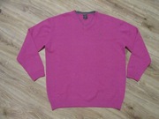 KITARO ITALY męski sweter różowy wełniany jak nowy XXXL