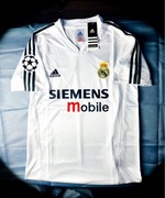 (M) Real Madrid Retro Biała Jersey Koszulka Champions League 2004/05