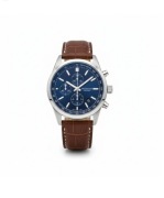 Zegarek Męski na Pasku Skórzanym Chronograf