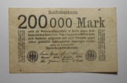 stary banknot 200 000 Marek Niemcy
