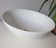 Biała umywalka nablatowa Rea Stella White