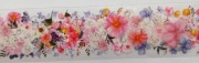 washi tape taśma ozdobna różowe kwiaty 2m scrapbooking
