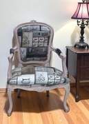 Fotel ludwik w pastelowy 