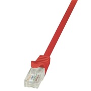 Kabel sieciowy Patchcord LAN RJ45 Logilink Kat.6 U/UTP 3m, czerwony