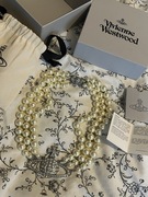 Naszyjnik Vivienne Westwood perły chocker three row pearl relief