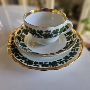 Trio śniadaniowe liście winogron Miśnia (Meissen)
