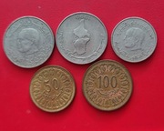 TUNEZJA zestaw 5 monet każda inna