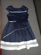 Granatowa sukienka 140cm 
