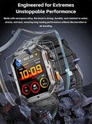 Smart Watch wojskowy, mocna bateria 1000mAh, menu PL, wodoszczelny