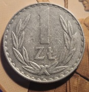 Moneta 1zl z roku 1978.ze znakiem mennicy 