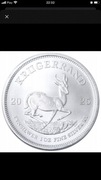 1 uncja, Krugerrand, Srebrna moneta, 2025