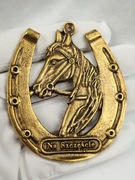 Figurka podkowa na szczęście koń horse Vintage