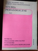 funkcja pedagogiki specjalnej w systemie oświatowo wychowawczym HULEK