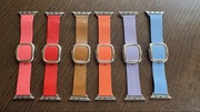 Oryginalne skórzane paski do Apple Watch, ZESTAW 6 SZTUK !, rozm S