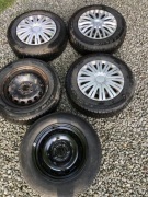 Felgi stalowe do Volvo V70 I gen 6 1/2 Jx15x43 5x108 z kołpakami + zapas