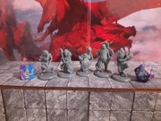 Zestaw 5 figurek DnD / Pathfinder - Poszukiwacze Przygód (C)