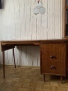Biurko PRL duński design Vintage 1975 do renowacji modernizm patyczak Kutno