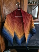 Chusta robiona na szydełku