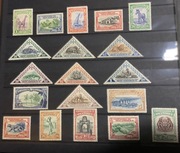 Kompania Mozambiku 1937 - Kompletna Seria 19 szt. - Zwierzęta, Trójkąty