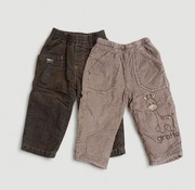 Zestaw ciepłych spodni, 74-80