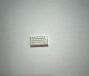 Lego NOWE klawiatura biała płytka tile nadruk 1x2, 1 szt