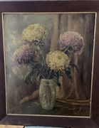 Olej na desce syg przedwojenny Duży