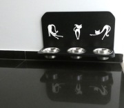 KOCI BUFET - BANDA. Zestaw podwieszany z miskami