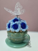 Dekoracja w filiżance z żywicy epoksydowej UV. DIY