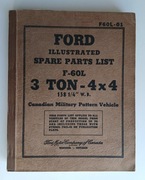 Ford Canada F-60L 3 tony 4x4 - katalog części 1942r. oryginał