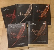 Shakespeare 5 x książka + dvd Makbet Romeo i Julia i in. BBC