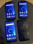 Alcatel 5052D smartfony 4 sztuki uszkodzone.
