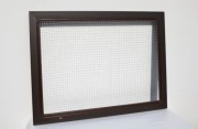 Okno inwentarskie 120x90 brązowe gospodarcze + siatka ASF owady