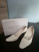 OKAZJA !Czółenka ślubne ecru r.39 Piękne ZOBACZ!